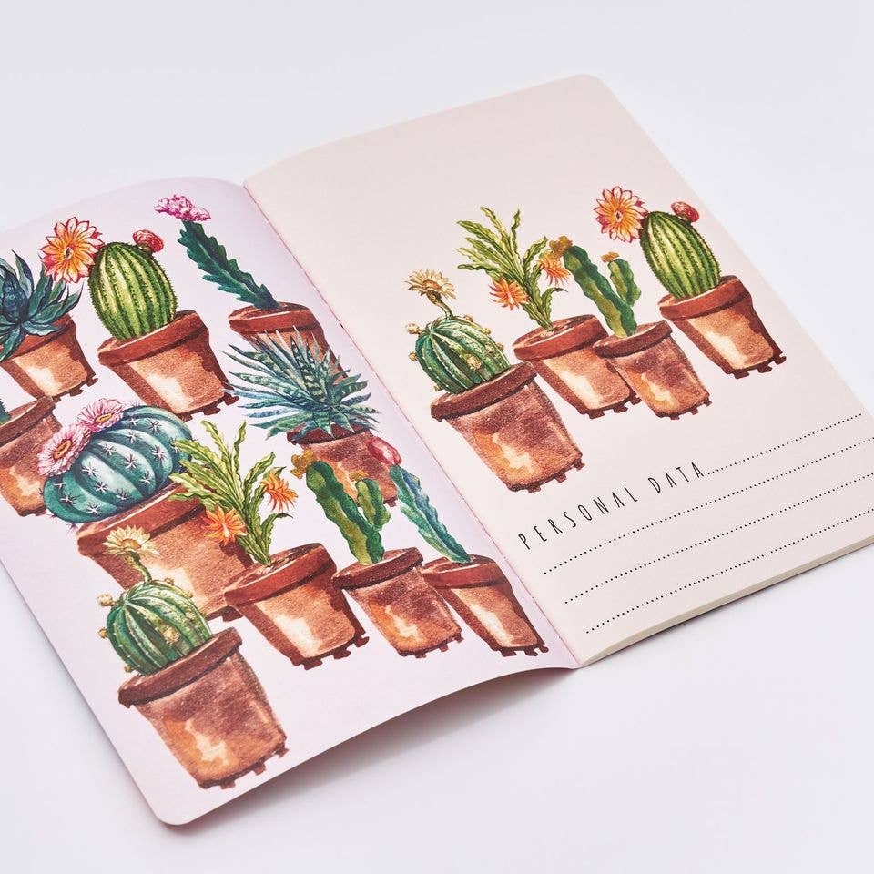 Cactus on Rose Notebook