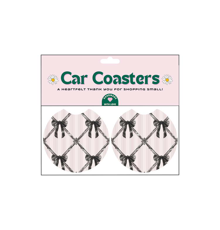 Goth Bows Car Coasters