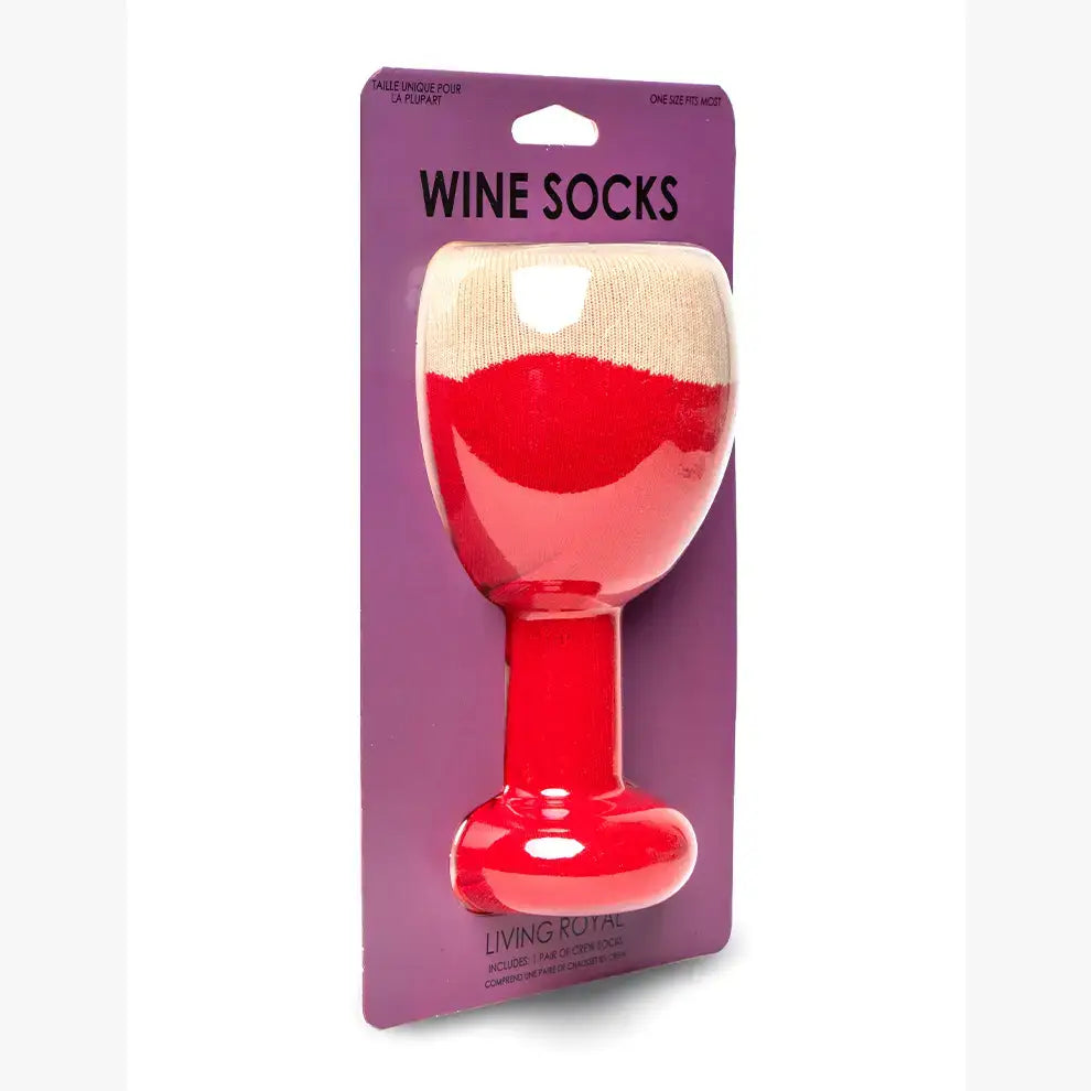 Wine Glass Crew Socks