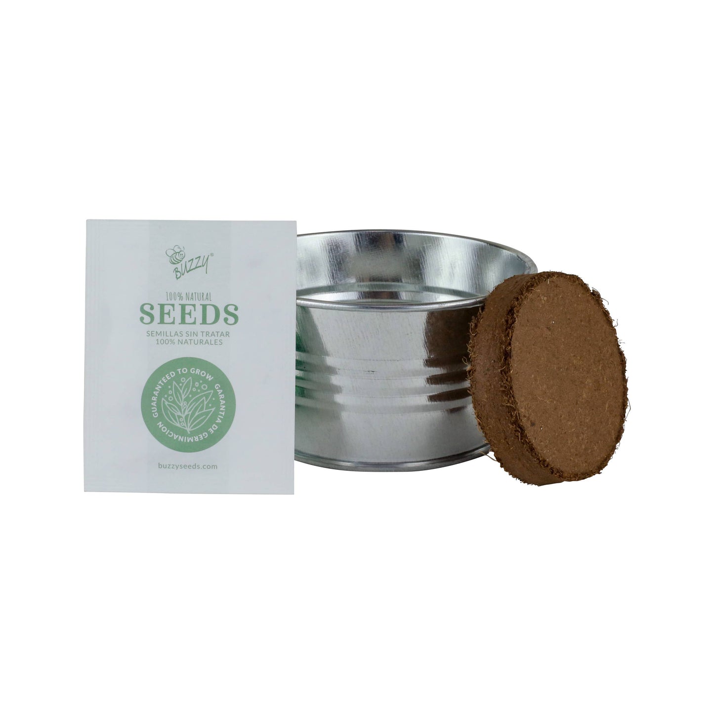 Buzzy Seeds Mini Galvanized Basin - Cactus Grow Kit