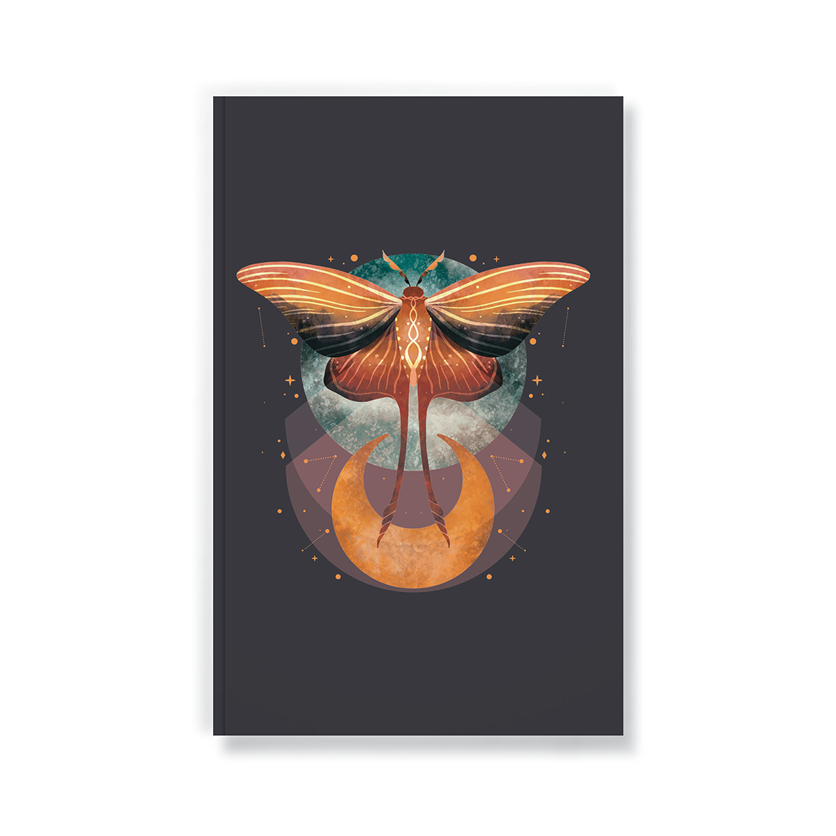 Cosmic Moth Layflat Journal Notebook