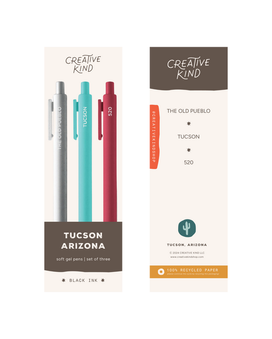 Tucson Arizona Gel Pen Trio