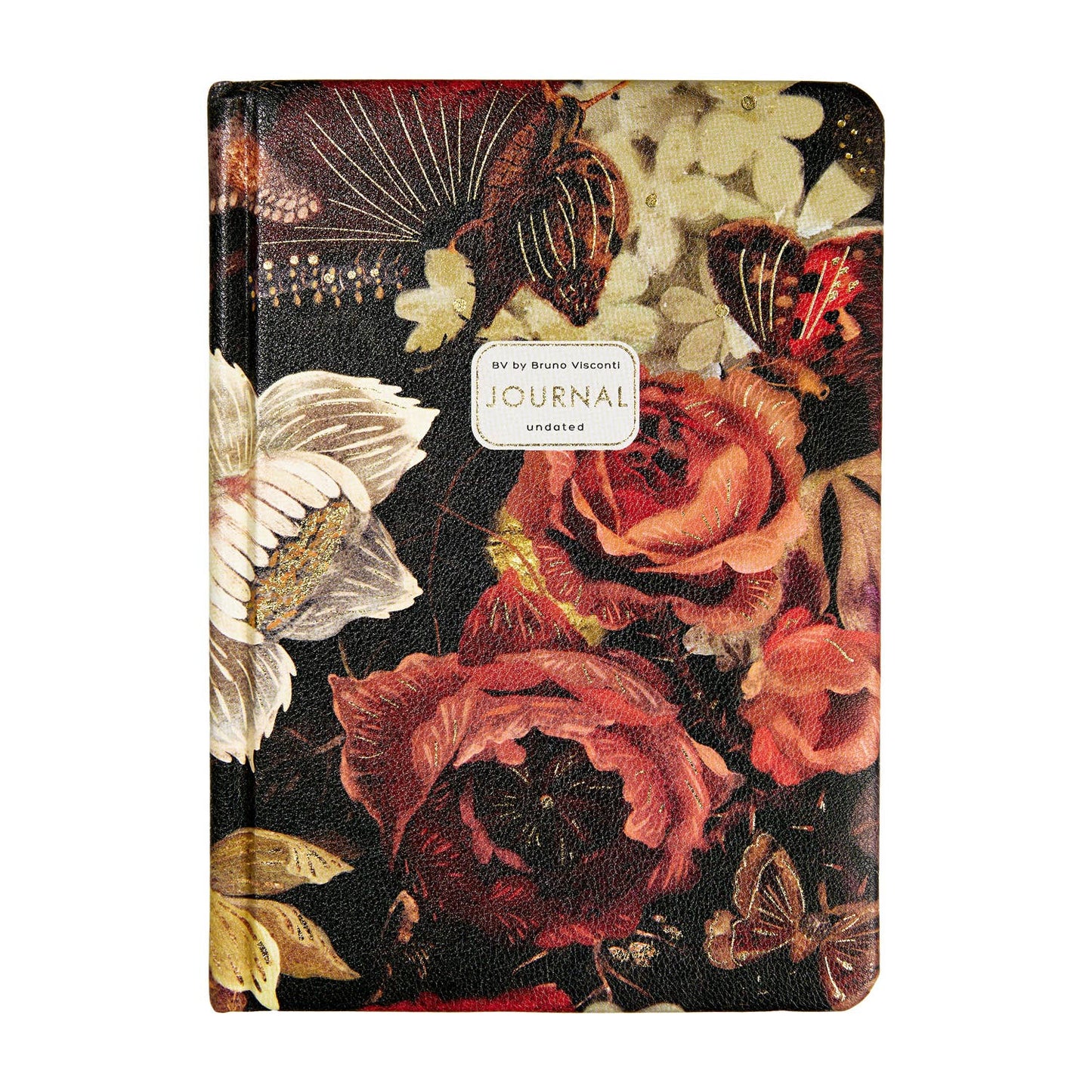 A5 Vegan Leather Hardcover Daily Planner -Lush Bouquet