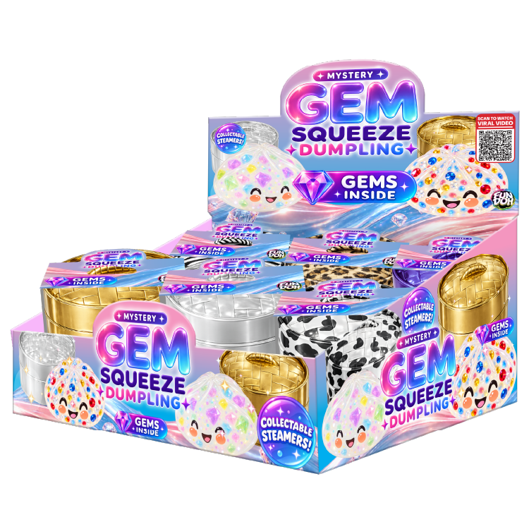Fun Doh Mystery Gem Squishy Dumpling Toy