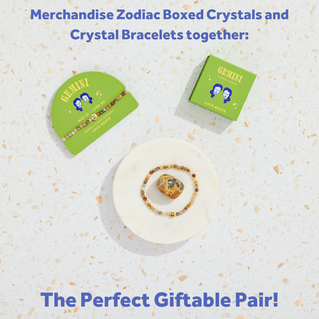 Gemini Boxed Zodiac Crystal