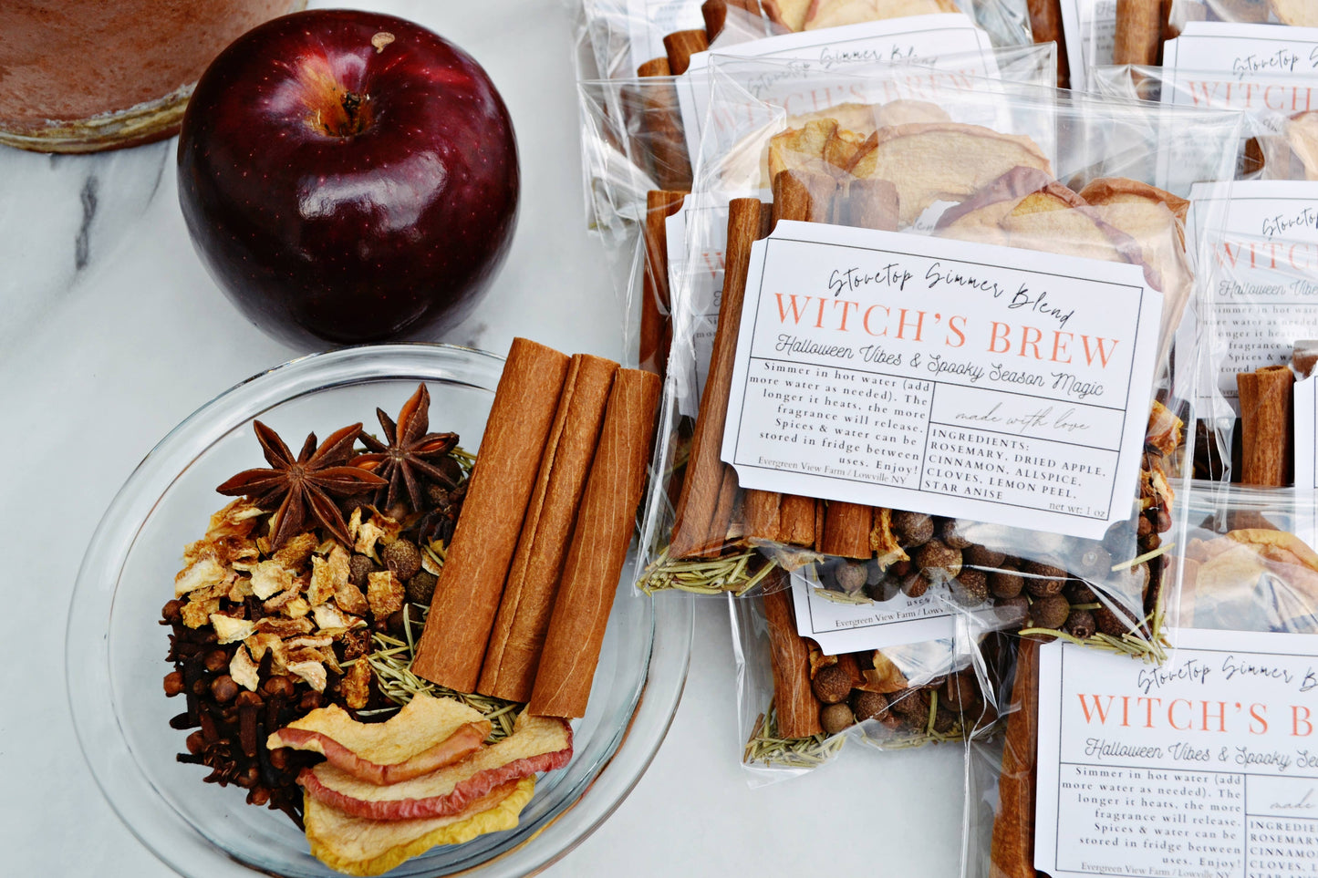 Witch's Brew Autumn Fall Halloween Simmer Stovetop Spices