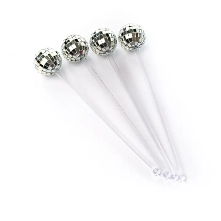 Disco Drink Stirrers 4-Pack