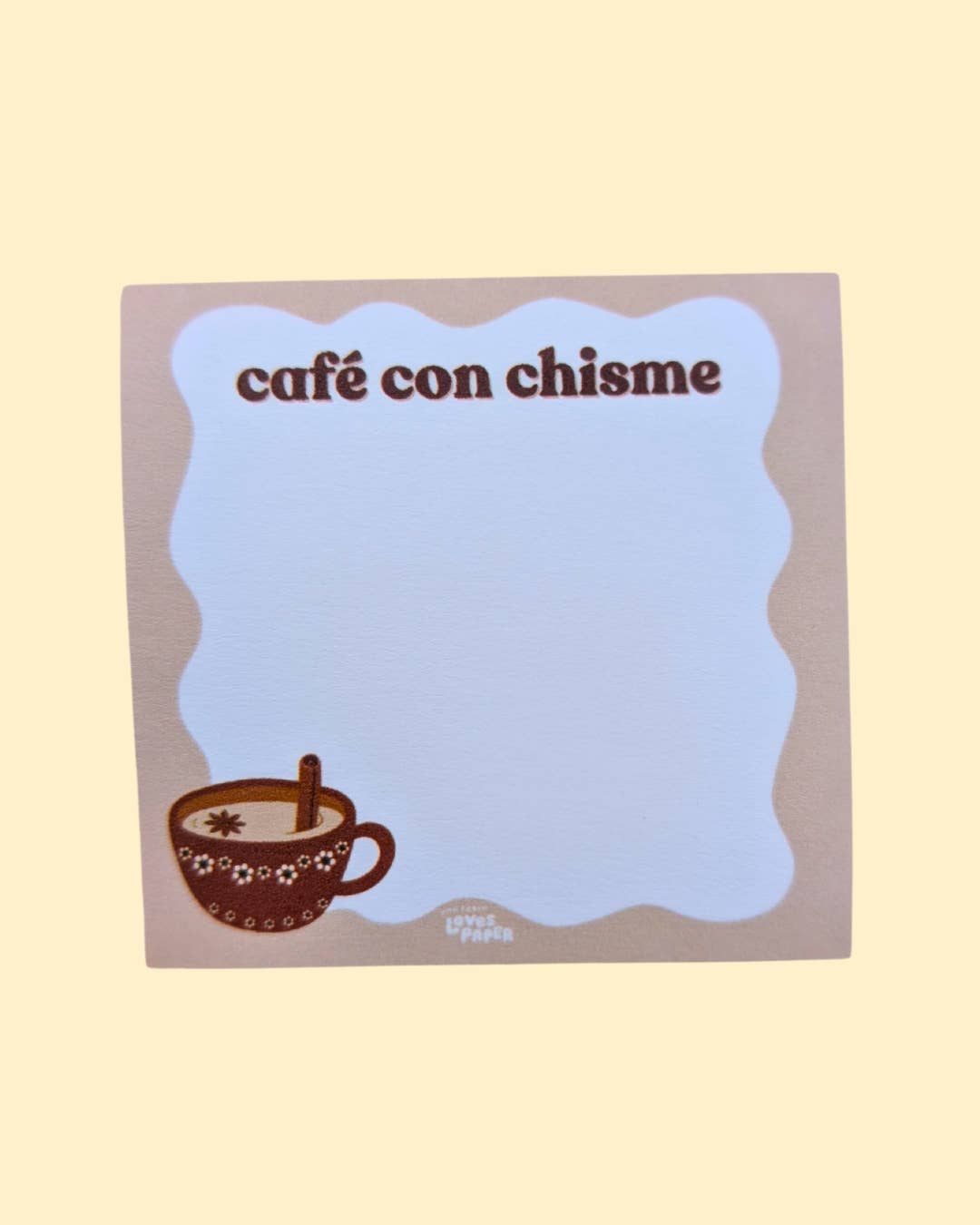 Cafe con Chisme 3x3 Post-It Notes