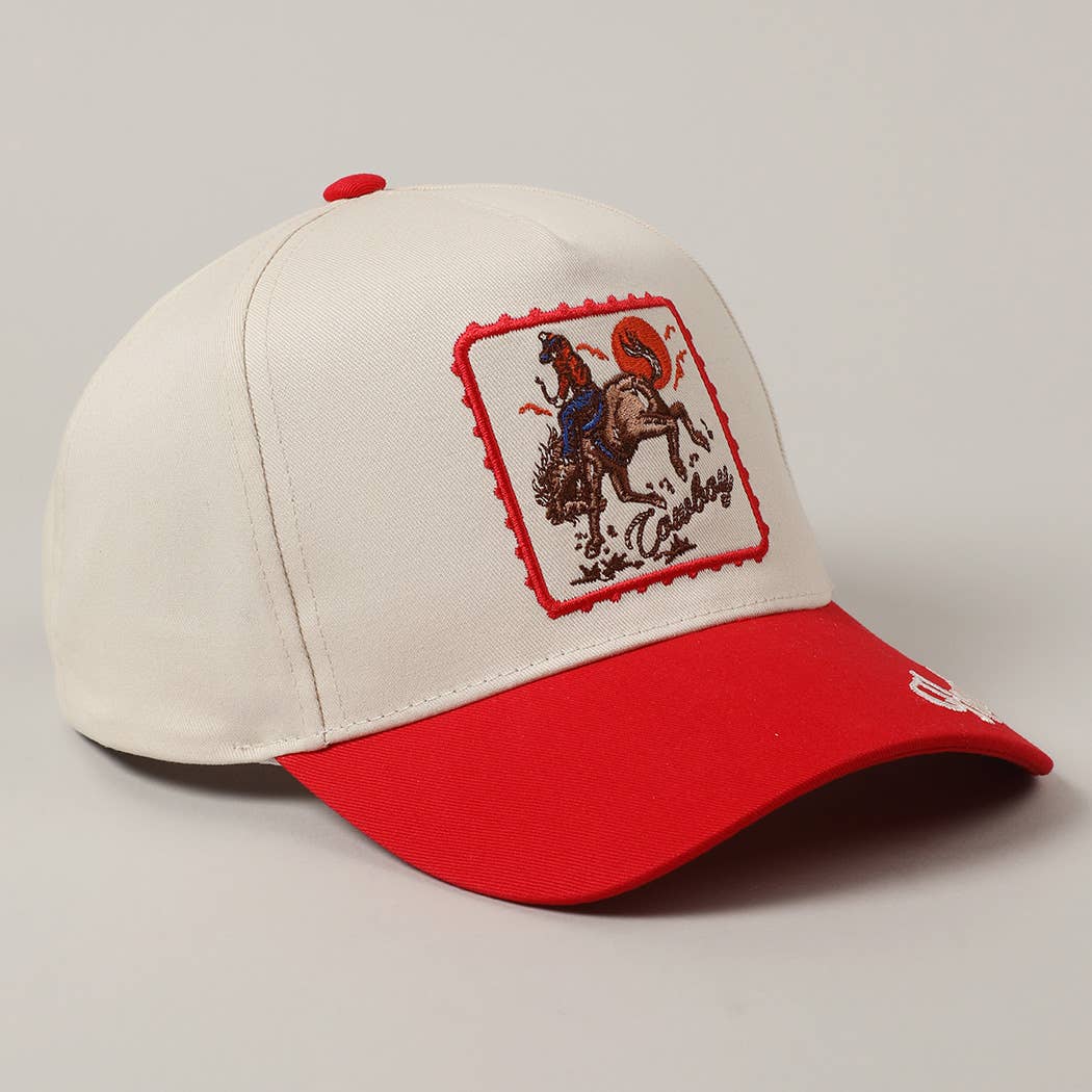 Horse Embroidery Two-Tone Cap