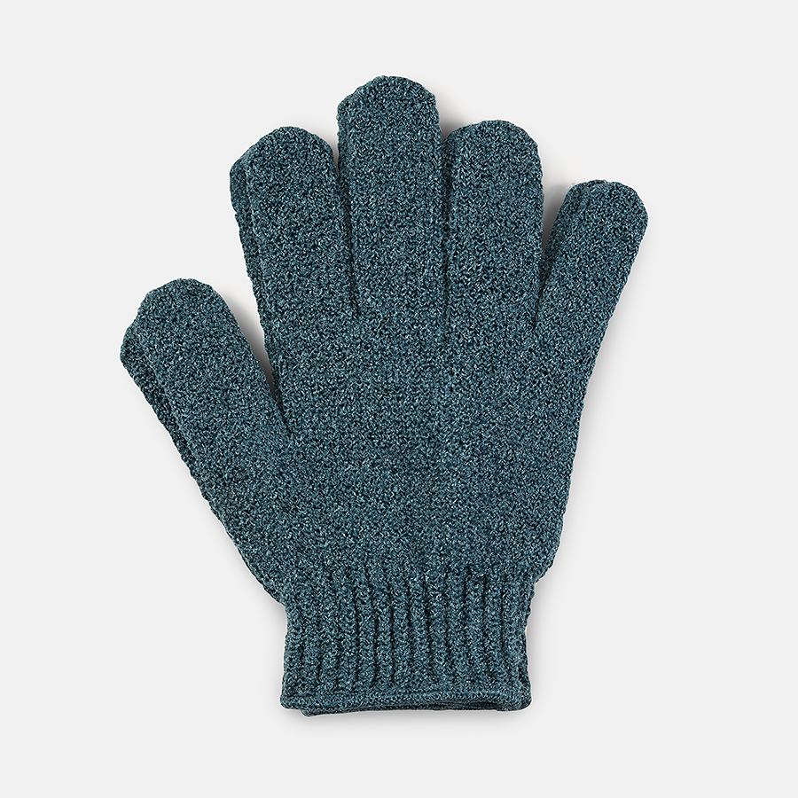 Well Groomed Xl Extra Rough Shower Gloves - Dark Teal