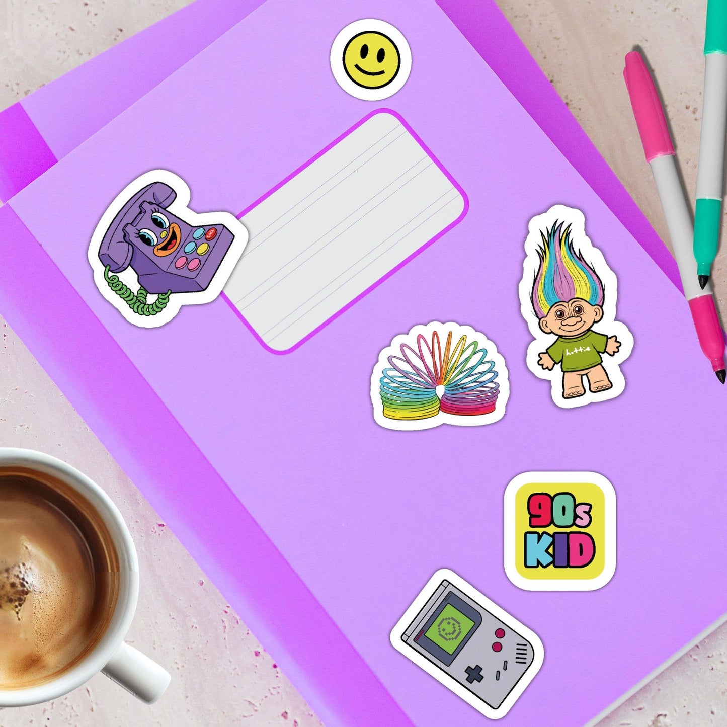 90s kid A5 Sticker Sheet