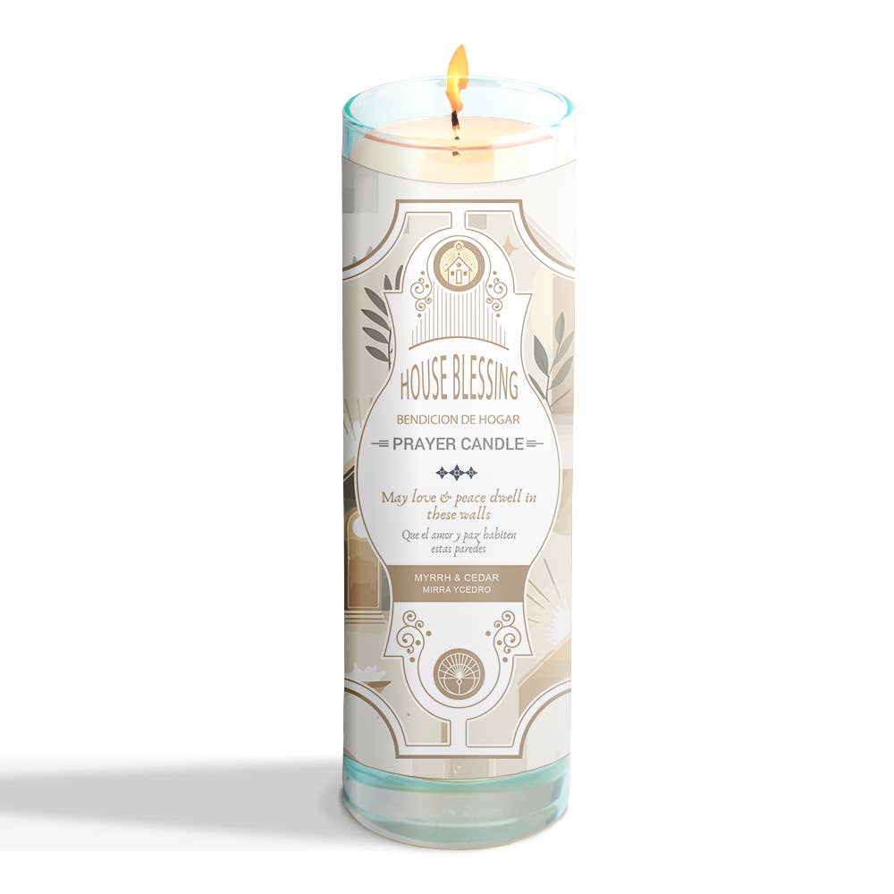 Prayer Candle - House Blessing (8 in., 9.5 oz)