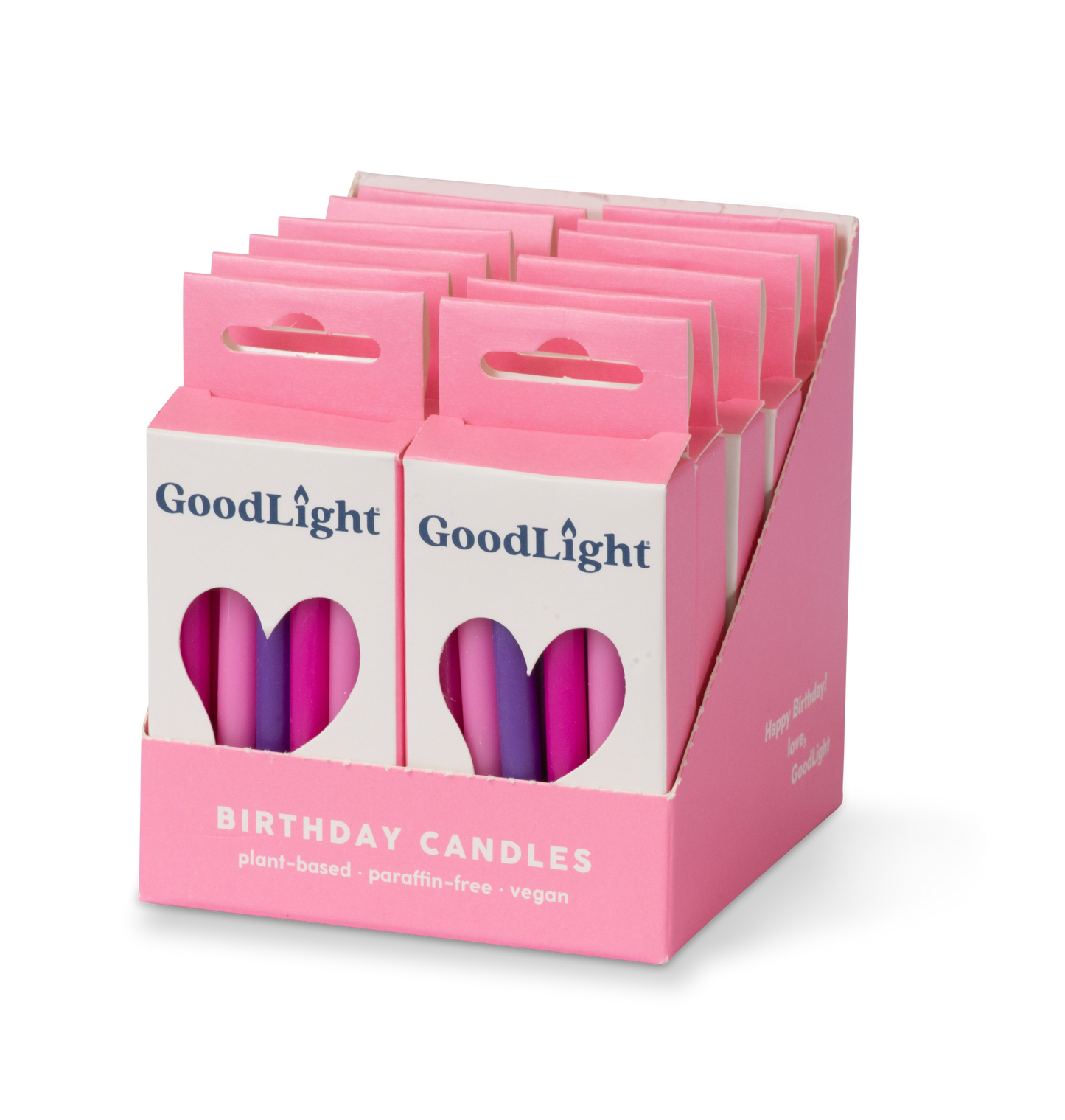Vegan Birthday Candles | 12-Count Box: White