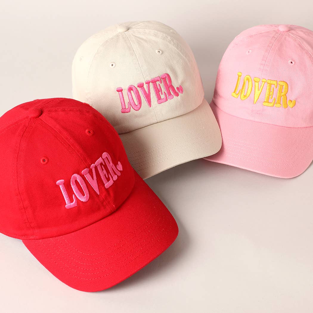 Lover Typography Embroidery Baseball Cap