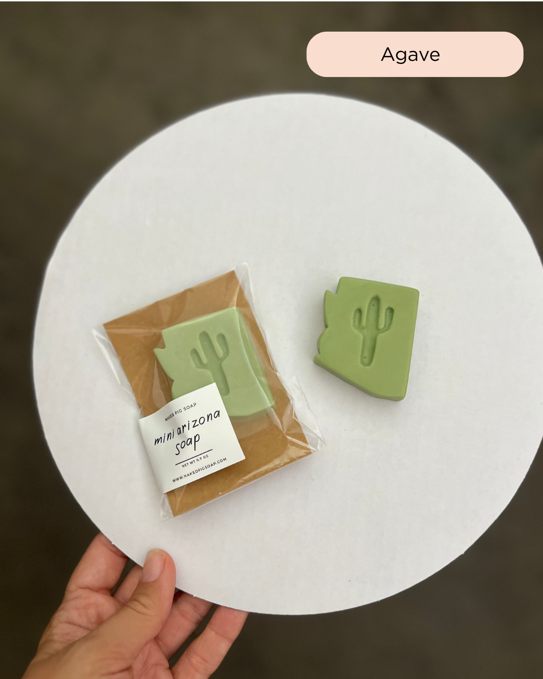 Arizona Mini Soap (Single): Prickly Pear (Green + Purple/pink)