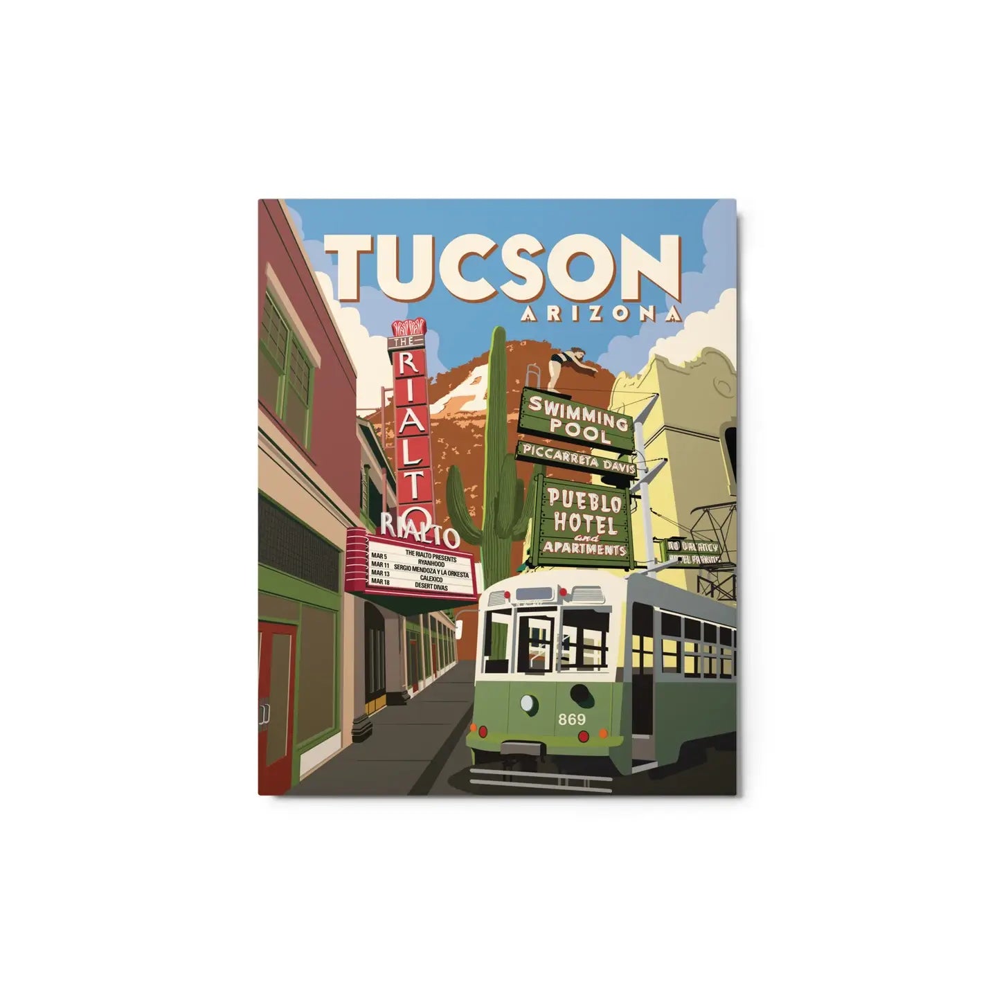 Print 8x10 Rialto Theatre (Blue Sky)