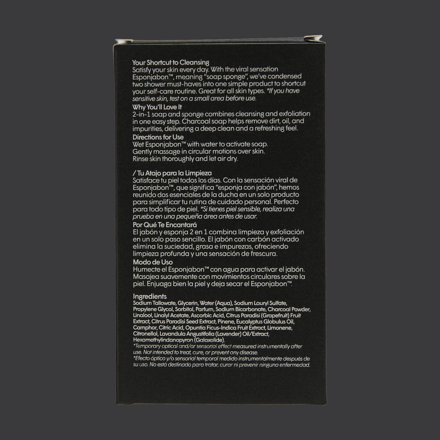 Esponjabon Charcoal, Purifying Effect