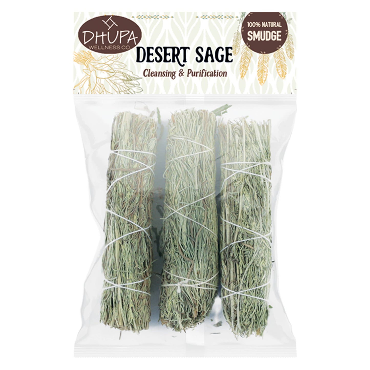 Desert Sage Smudge Stick Retail Bag (4 in.)