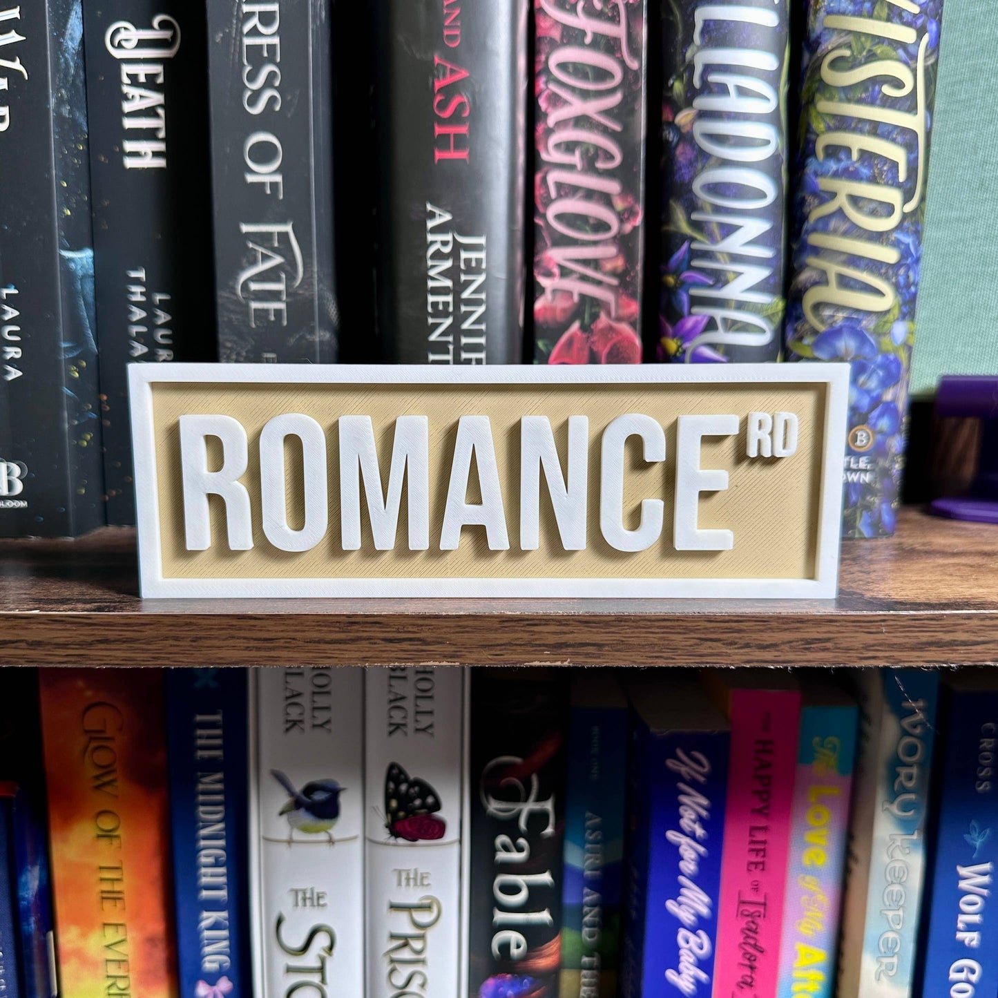 Romance Street Sign | Bookshelf Decor