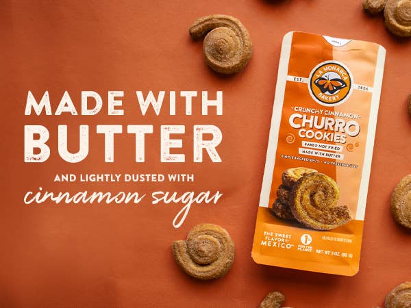 Crunchy Cinnamon Churro Cookies 3 oz Bag