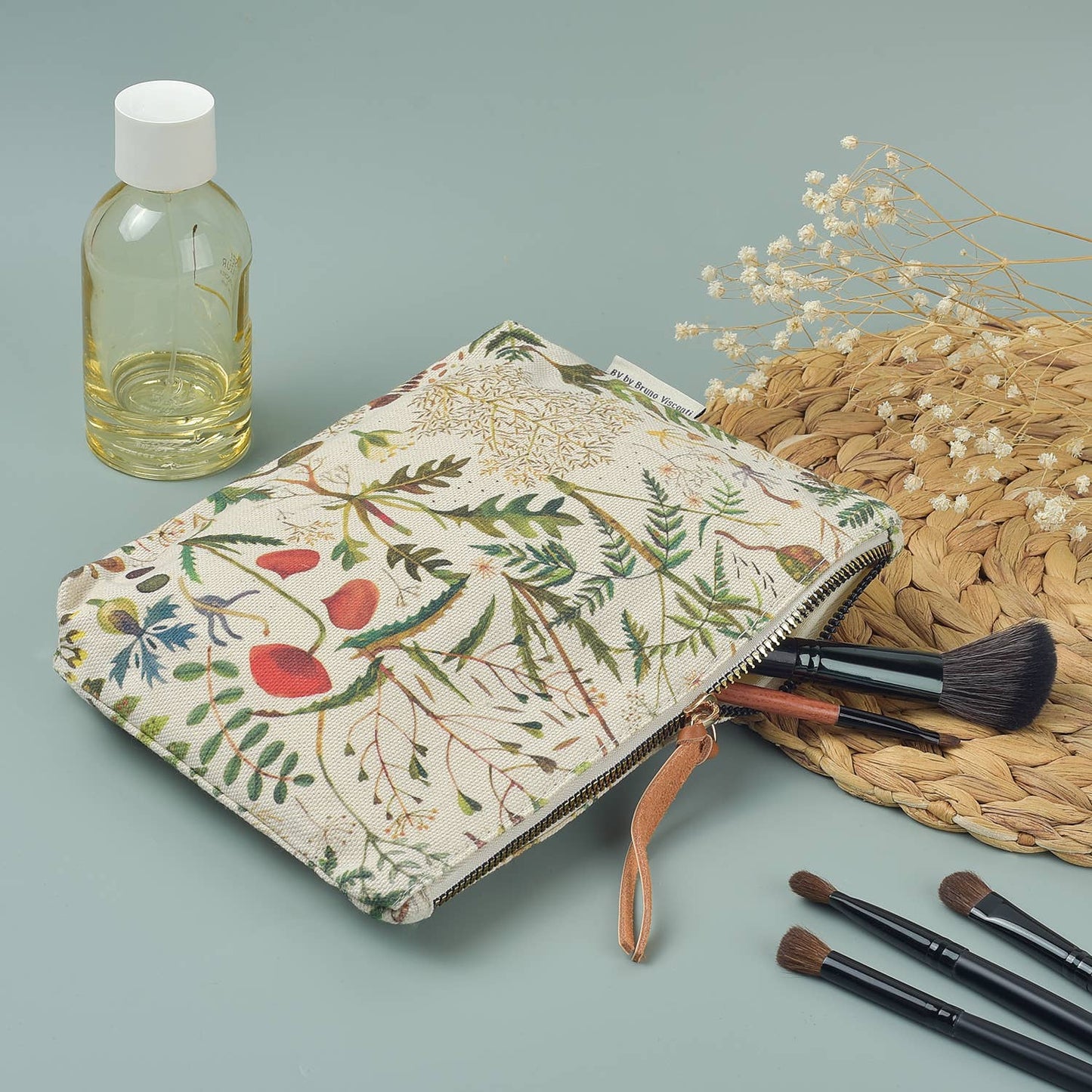 Pouch - Greens and Flowers