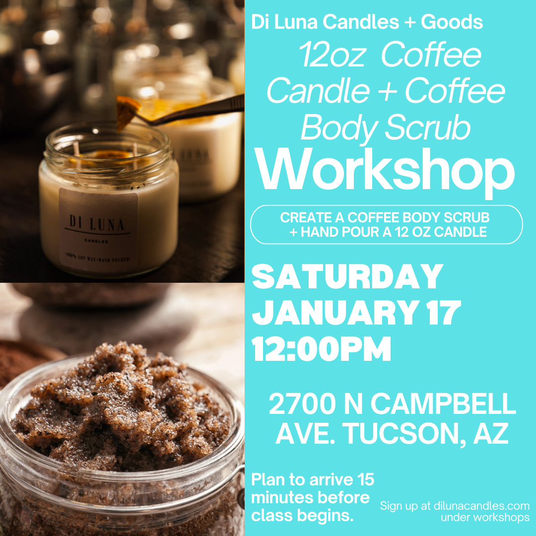 1/17 12oz Coffee Candle and Coffee Body Scrub