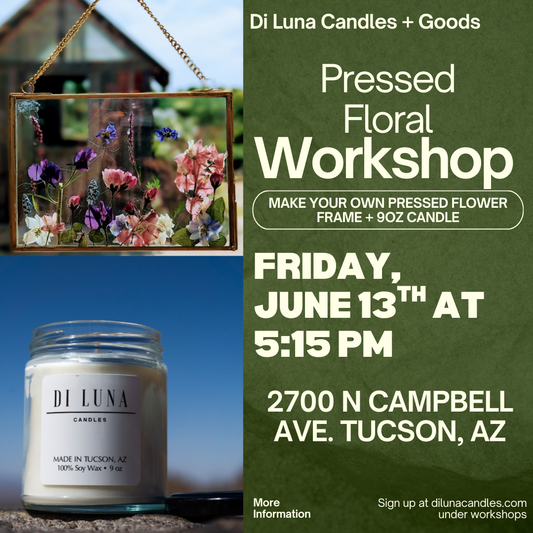 6/13 Pressed Flower Frame + 9oz Candle Workshop