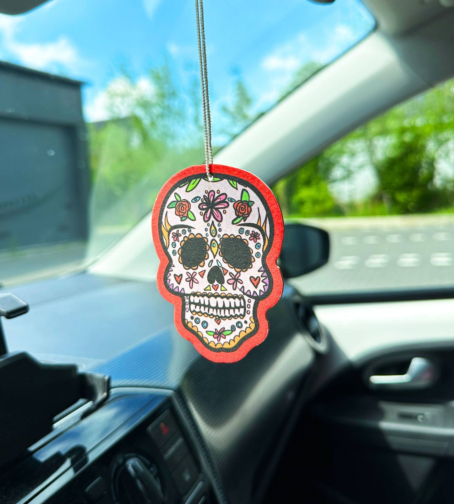 La Calavera Mexican Halloween Skull Air Freshener