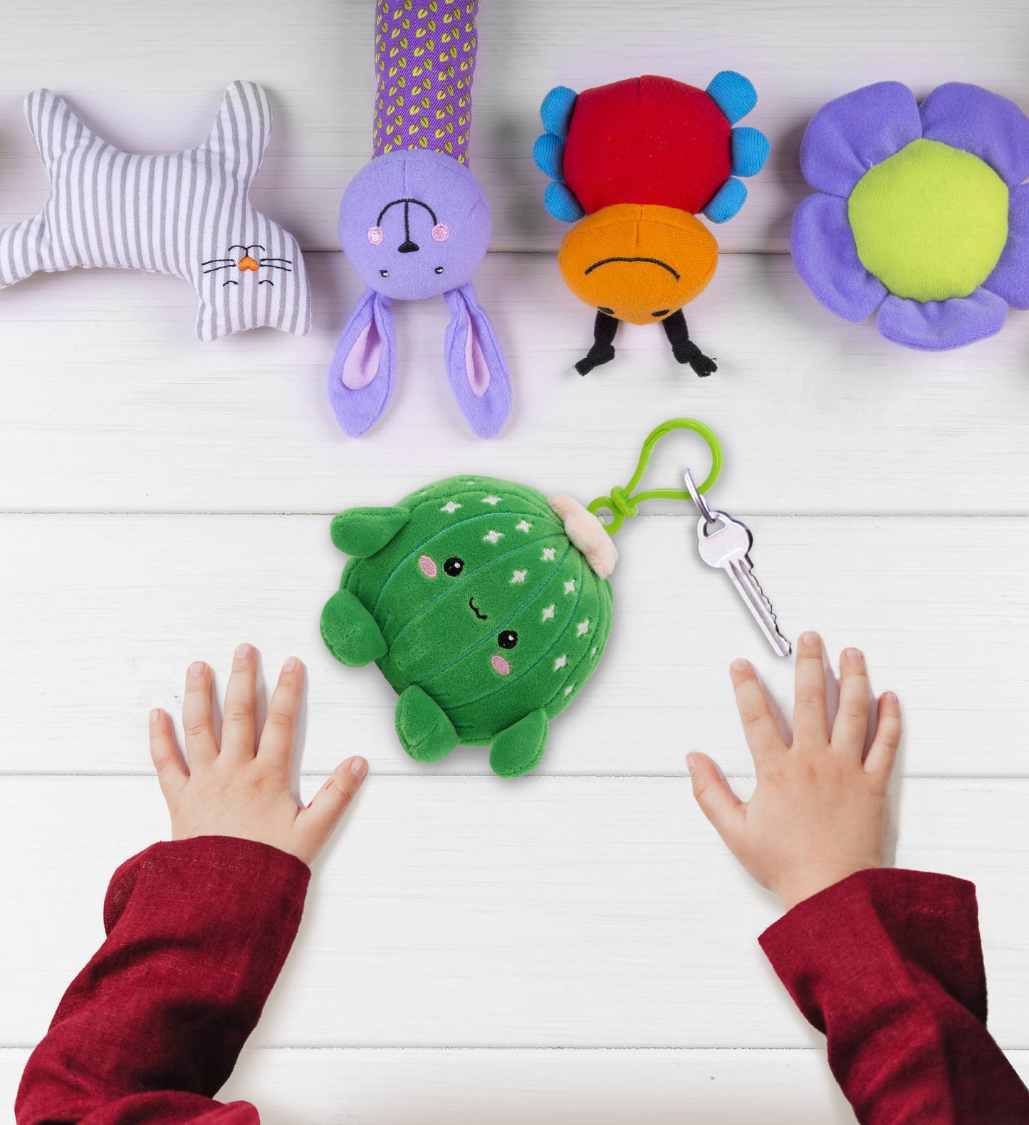 SNUG-MOOSHIES PLUSH CLIPS - CACTUS