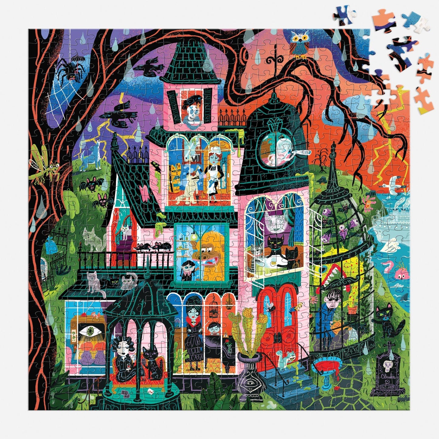 Monster Mansion 500 Piece Family Puzzle