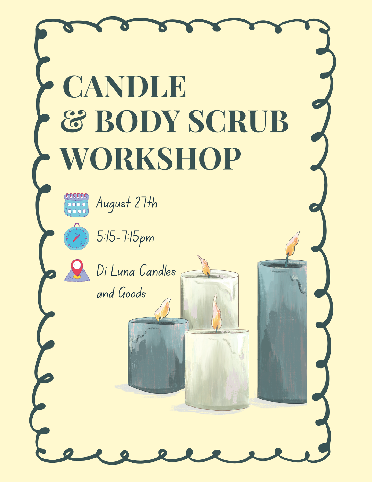 8/27 12oz Candle and Body Scrub