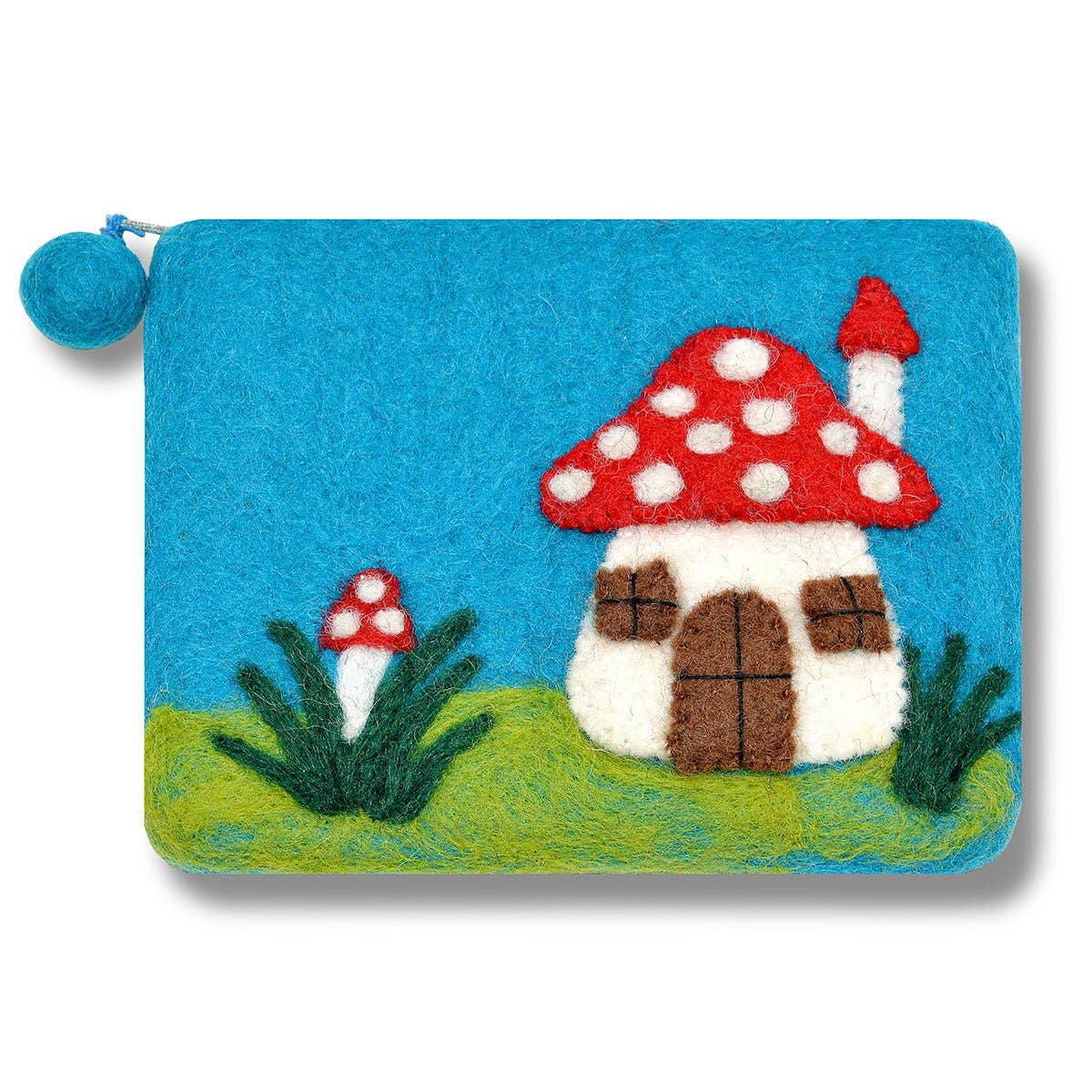 Mushroom Grey Design Coin Purse