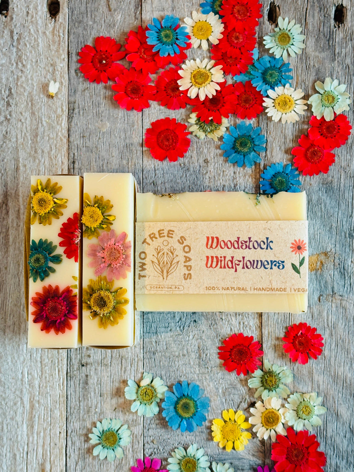 Woodstock Wildflowers - Natural Handmade Vegan Bar Soap