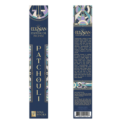 Elysian - Patchouli Essential Oil Incense Sticks
