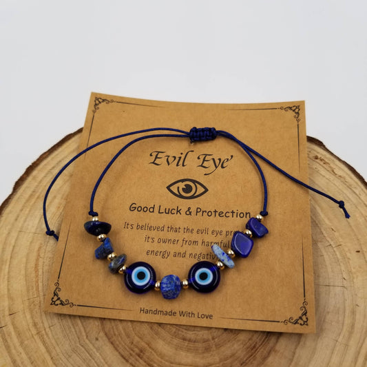 Evil Eye Bracelet: Blue