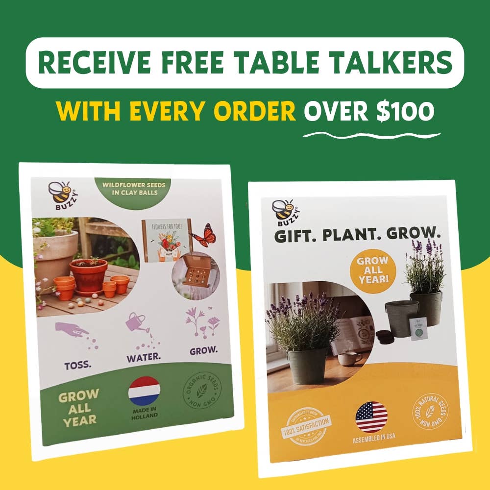 Save The Bees Kits | Paper Cups | Pollinator Seeds 12 Pack