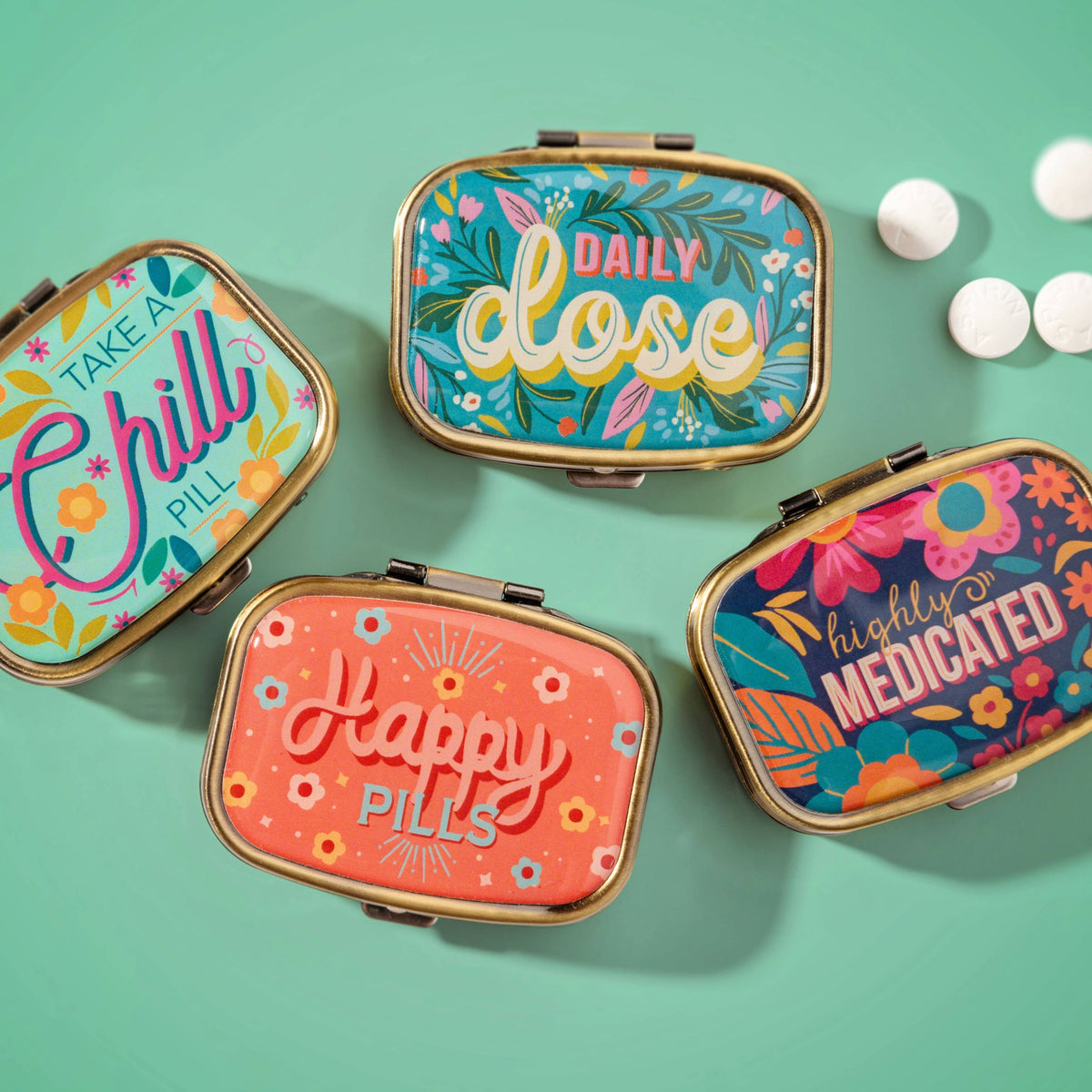 Small Metal Pill Case: Take Your Meds