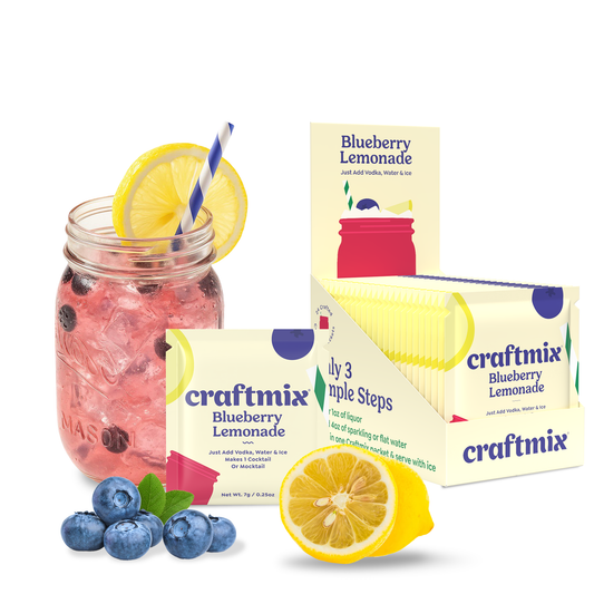 Blueberry Lemonade Cocktail / Mocktail Mixer - 24ct Caddy