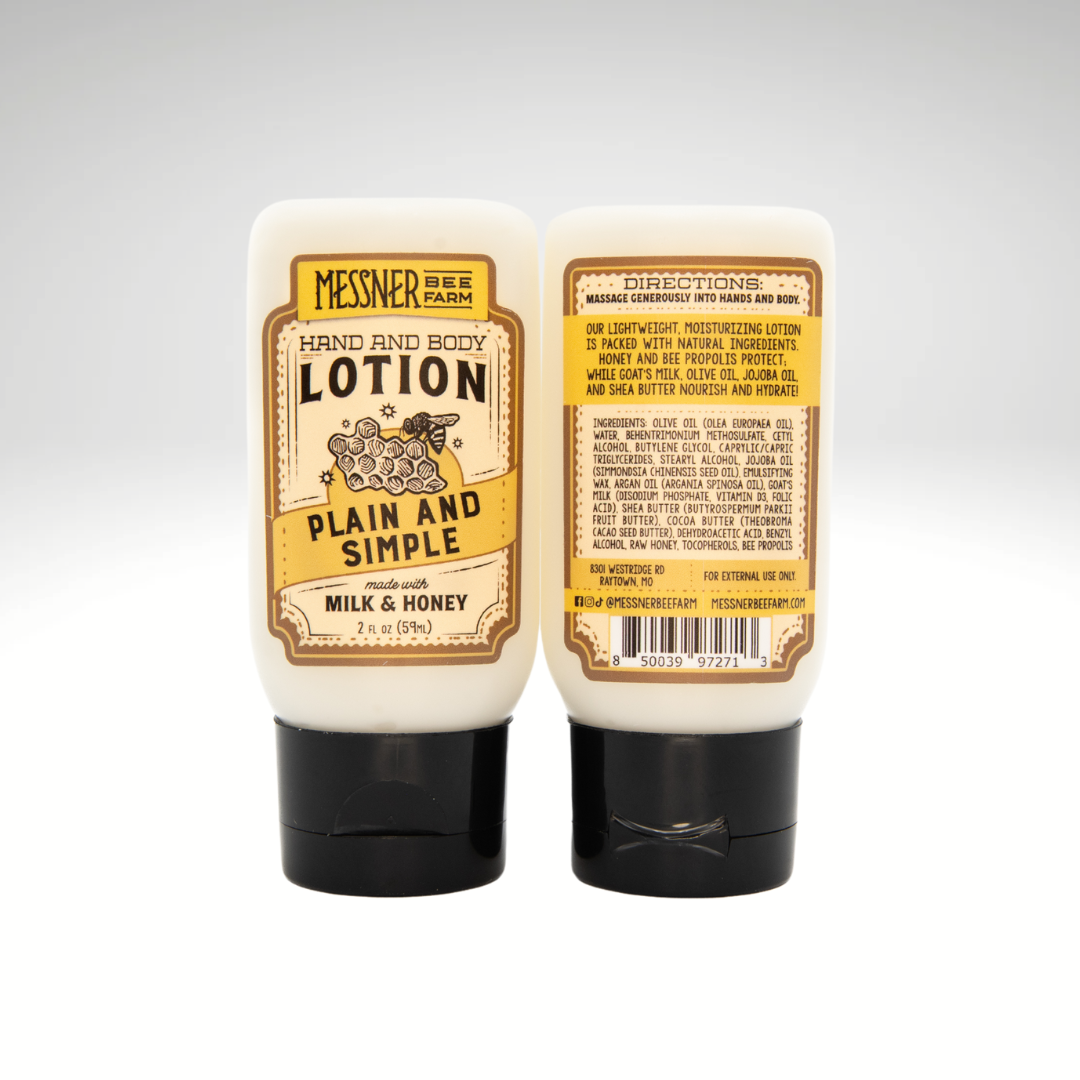 Plain and Simple - Milk and Honey Lotion - 2oz Travel