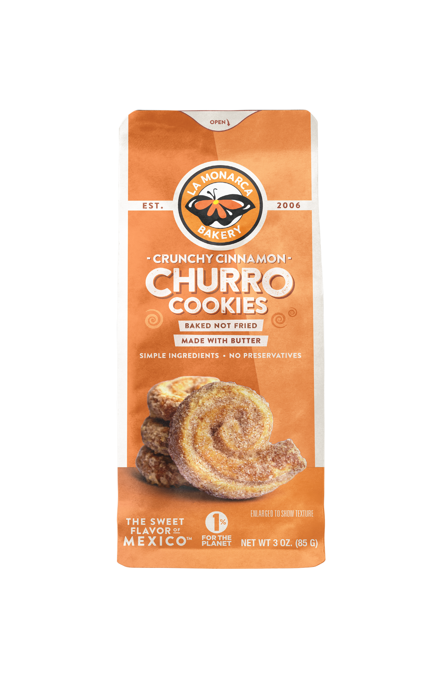 Crunchy Cinnamon Churro Cookies 3 oz Bag