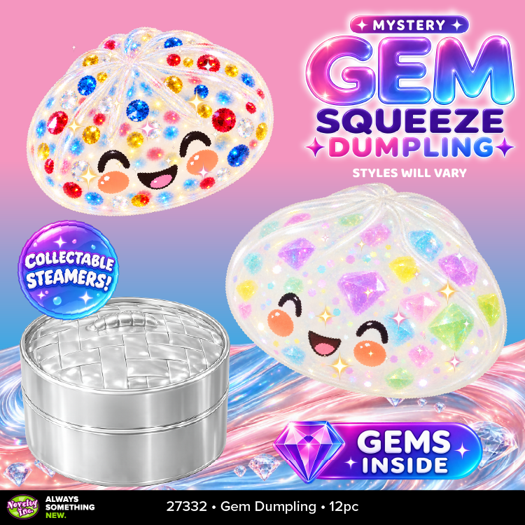 Fun Doh Mystery Gem Squishy Dumpling Toy