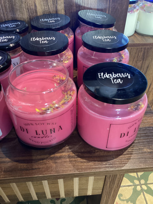 16oz Elderberry Tea Candle