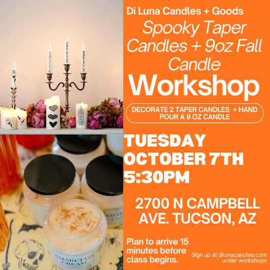 10/7 Spooky Taper Candles + 9oz Fall Candle