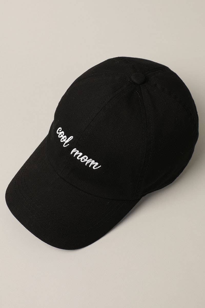 Cool mom Lettering Embroidery Baseball Cap