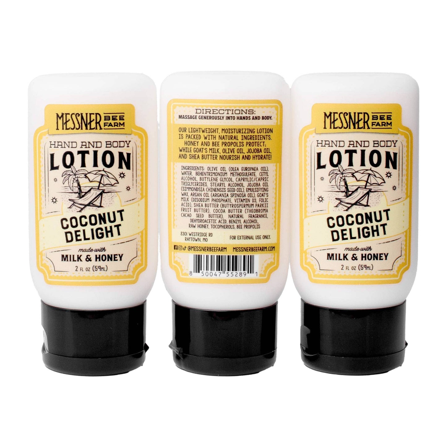 Coconut Delight - Milk and Honey Lotion - 2oz Travel