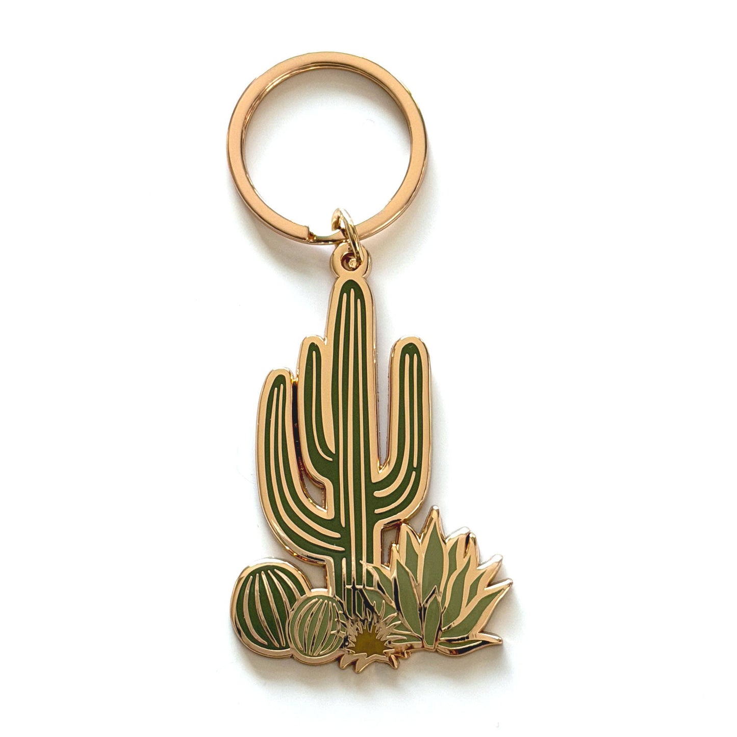 Cactus Cluster Keychain | Summer Gift + Garden Gift