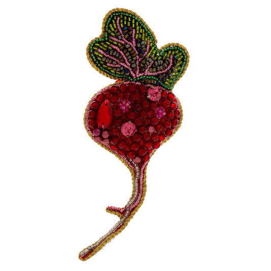 Beetroot Beaded Ornament