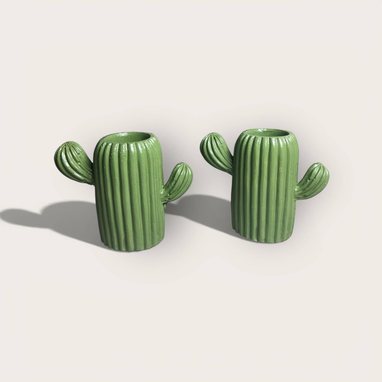 Concrete Western Cacti Planter Desk Organizer Home Decor