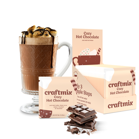 Cozy Hot Chocolate & Cocktail Mixer - 24ct Caddy