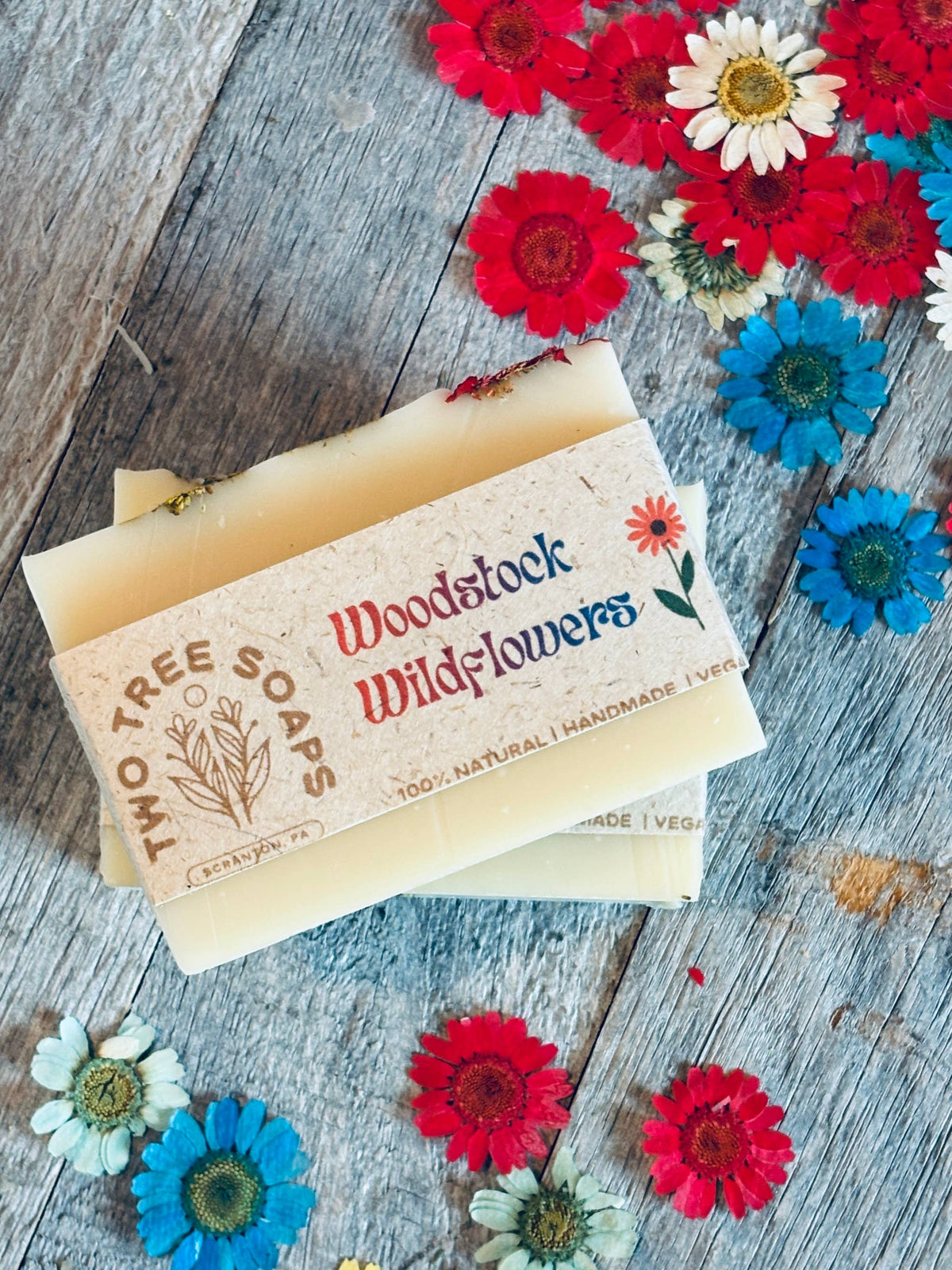 Woodstock Wildflowers - Natural Handmade Vegan Bar Soap
